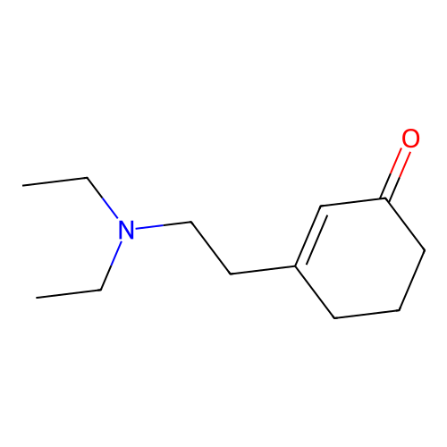 3-[2-(Diethylamino)ethyl]cyclohex-2-en-1-one structure