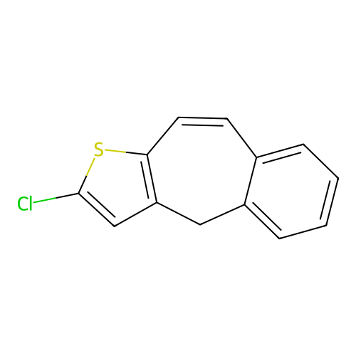 2-chloro-4H-benzo[4,5]cyclohepta[1,2-b]thiophene structure