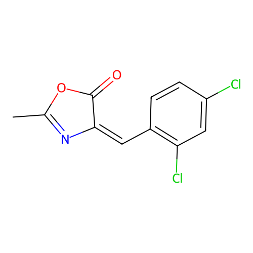 4-[(2,4-Dichlorophenyl)methylidene]-2-methyl-1,3-oxazol-5-one structure