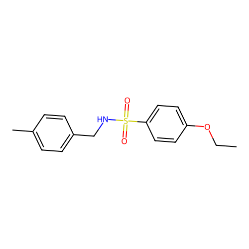 4-ethoxy-N-(4-methylbenzyl)benzenesulfonamide structure