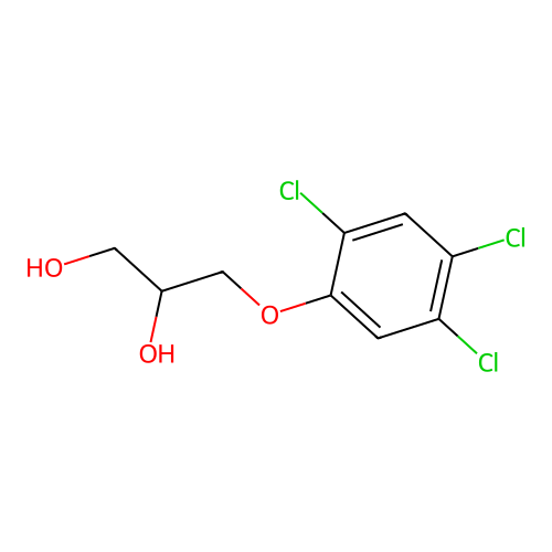3-(2,4,5-Trichlorophenoxy)propane-1,2-diol structure