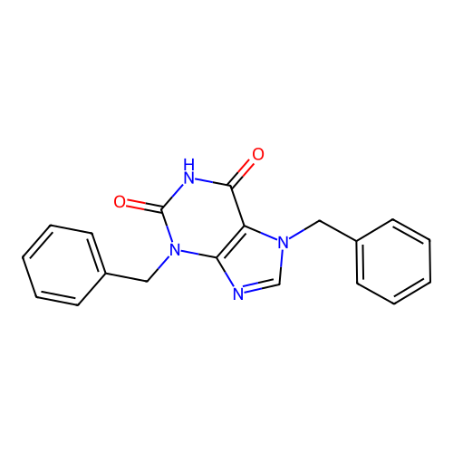 3,7-Dibenzyl-3,7-dihydro-purine-2,6-dione structure