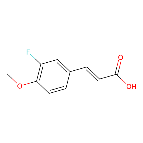 3-Fluoro-4-methoxycinnamic acid structure