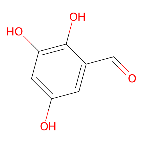 2,3,5-Trihydroxybenzaldehyde structure