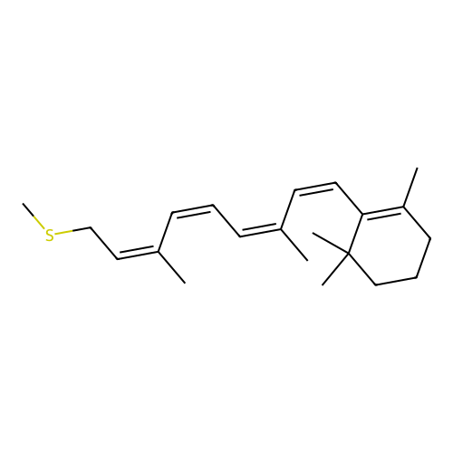 视黄基硫醚 structure