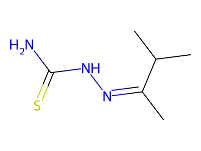 (3-Methylbutan-2-ylideneamino)thiourea structure