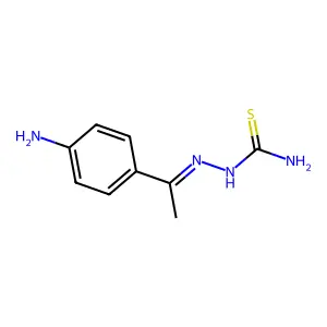 2-[1-(4-Aminophenyl)ethylidene]hydrazinecarbothioamide structure