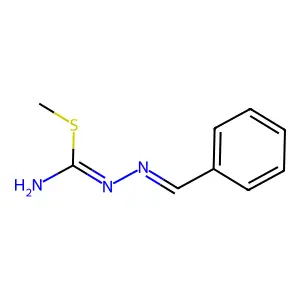 methyl N'-(benzylideneamino)carbamimidothioate structure