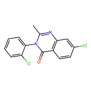 4(3H)-Quinazolinone, 7-chloro-3-(2-chlorophenyl)-2-methyl- structure