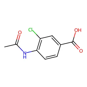 4-Acetamido-3-chlorobenzoic acid structure