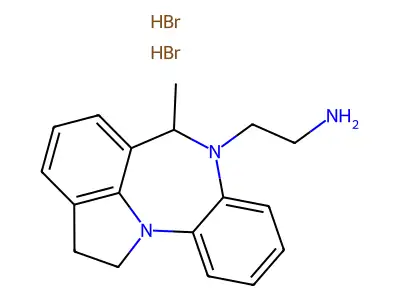 1,2-Dihydro-6-methylbenzo(b)pyrrolo(3,2,1-jk)(1,4)benzodiazepine-7(6H)-ethanamine 2HBr structure