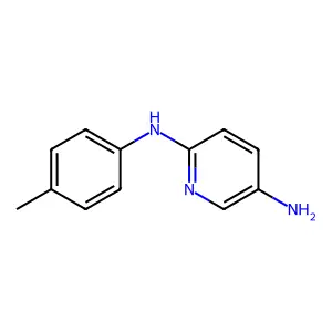 N-(5-aminopyridin-2-yl)-N-(4-methylphenyl)amine structure
