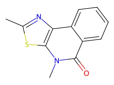 Thiazolo(5,4-c)isoquinolin-5(4H)-one, 2,4-dimethyl- structure