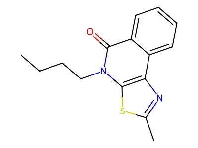Thiazolo(5,4-c)isoquinolin-5(4H)-one, 4-butyl-2-methyl- structure