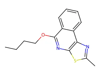 Thiazolo(5,4-c)isoquinoline, 5-butoxy-2-methyl- structure