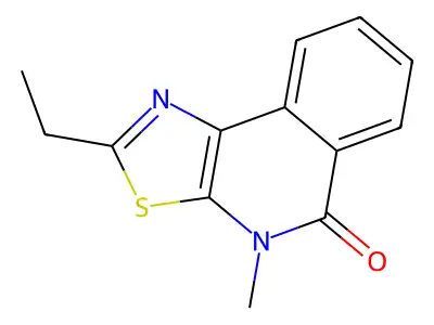 Thiazolo(5,4-c)isoquinolin-5(4H)-one, 2-ethyl-4-methyl- structure