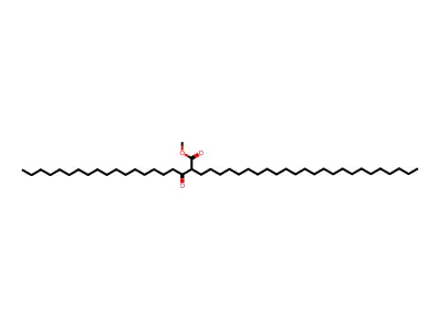 Methyl 2-octadecanoylhexacosanoate structure