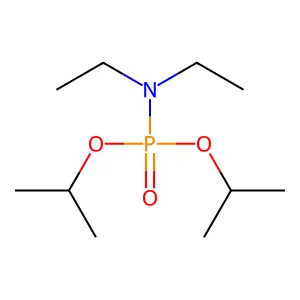 N,N-Diethylamidophosphoric acid diisopropyl ester structure