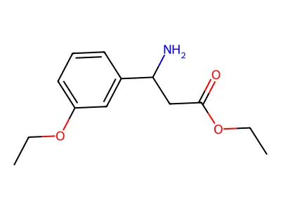 Ethyl 3-amino-3-(3-ethoxyphenyl)propanoate structure