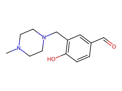 4-Hydroxy-3-[(4-methylpiperazin-1-yl)methyl]benzaldehyde structure