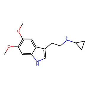 N-环丙基-5,6-二甲氧基色胺 structure
