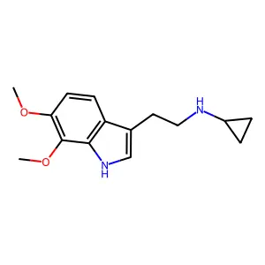 N-环丙基-6,7-二甲氧基色胺 structure