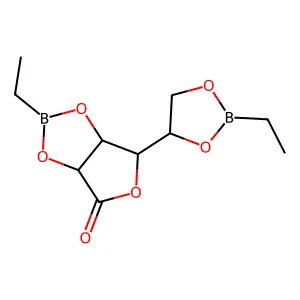D-Gulonic acid, cyclic 2,3:5,6-bis(ethylboronate) structure