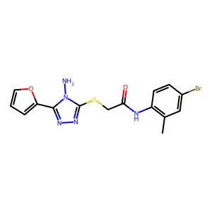 C15H14BrN5O2S structure