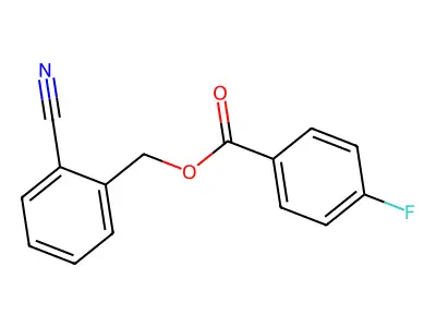 2-Cyanobenzyl 4-fluorobenzoate structure