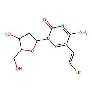 Bromovinyldeoxycytidine structure