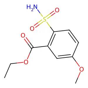 5-甲氧基-2-氨磺酰苯甲酸乙酯 structure