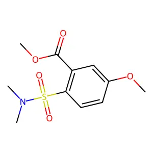 Benzoic acid, 2-(dimethylsulfamoyl)-5-methoxy-, methyl ester structure