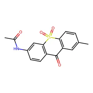 Acetamide, N-(7-methyl-9-oxo-9H-thioxanthen-3-yl)-, S,S-dioxide structure