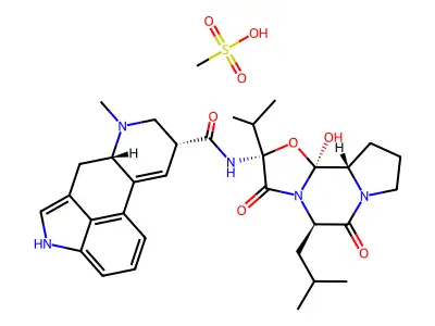 Ergocryptinine methanesulfonate structure