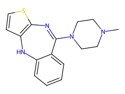 4H-Thieno(3,2-b)(1,4)benzodiazepine, 9-(4-methyl-1-piperazinyl)- structure