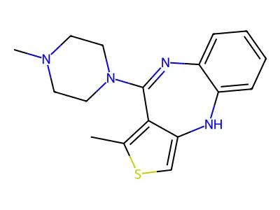 4H-Thieno(3,4-b)(1,5)benzodiazepine, 1-methyl-10-(4-methyl-1-piperazinyl)- structure