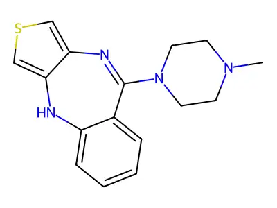 4H-Thieno(3,4-b)(1,4)benzodiazepine, 9-(4-methyl-1-piperazinyl)- structure