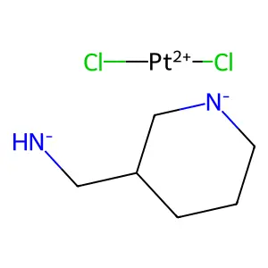 Dichloroplatinum(2+);piperidin-1-id-3-ylmethylazanide structure
