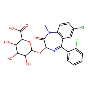 Lormetazepam glucuronide structure