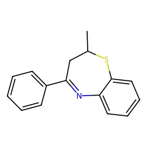 2-Methyl-4-phenyl-2,3-dihydro-1,5-benzothiazepine structure