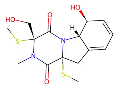 Bisdethiobis(Methylthio)Gliotoxin structure