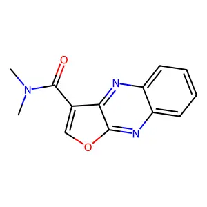 N,N-dimethylfuro[2,3-b]quinoxaline-3-carboxamide structure