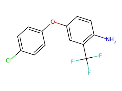 4-(4-Chlorophenoxy)-2-(trifluoromethyl)aniline structure