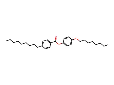 Benzoic acid, 4-nonyl-, 4-(octyloxy)phenyl ester structure