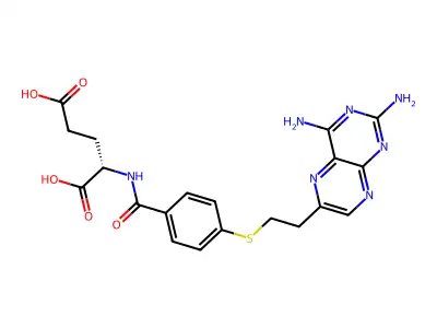 11-Thiohomoaminopterin structure