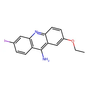 2-乙氧基-6-碘吖啶-9-胺 structure