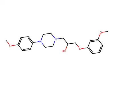1-(3-Methoxyphenoxy)-3-[4-(4-methoxyphenyl)piperazin-1-yl]propan-2-ol structure