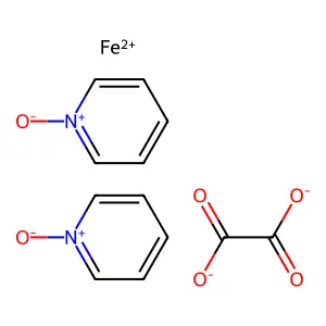 Iron, (ethanedioato(2-)-O,O')bis(pyridine 1-oxide-O)-, (T-4)- structure