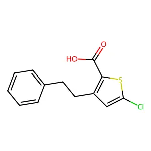 5-Chloro-3-phenethylthiophene-2-carboxylic acid structure