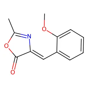 4-(2-Methoxybenzylidene)-2-methyloxazol-5(4H)-one structure